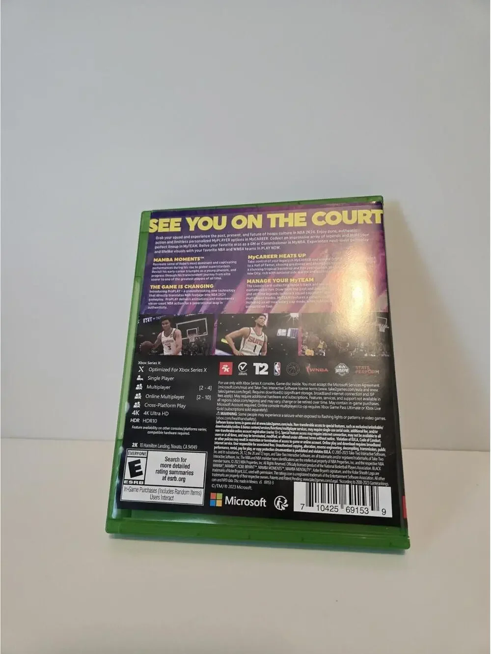 NBA2K24 Kobe Bryant Edition (Microsoft Xbox Series X, 2023)